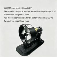 Motor de Propulsión Subacuática AQ1020 de 48 kg y 1500 W, Potente Motor Metálico para Robótica Submarina, Dispositivo de Propulsión Marina Eléctrico, Motor de Corriente Continua sin Escobillas