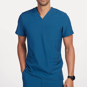 High Quality Men <b>Scrub</b> Set Fashionable Medical Uniforms New Style Knitted <b>Scrub</b> Suits Medical <b>Nursing</b> <b>Scrubs</b> Customized Color - Product Image 4