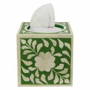 Handmade Bone Inlay <b>Tissue</b> Box Modern Rectangle Design Customized Capacity and Custom Logo for <b>Wedding</b> Events and Restaurants - Product Image 1
