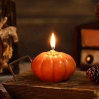 Produit chaud fait main Halloween citrouille bougies parfumées automne bougie décoration bon prix du Vietnam