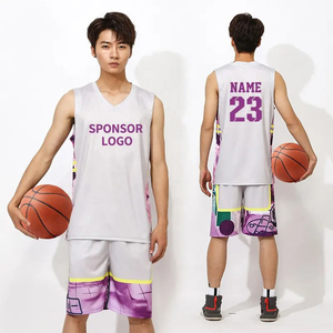 Camiseta de baloncesto Reversible, uniforme de secado rápido personalizado por sublimación - Product Image 1