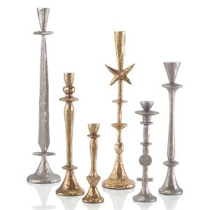 Support de bougie minimaliste en aluminium en forme d'étoile, fait à la main, écologique, décoratif, géométrique, pour le salon, la cheminée, les fêtes - Product Image 4