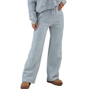 Sudadera con capucha de algodón de calidad de peso pesado, conjuntos de Jogger con logotipo personalizado, pantalones de chándal de invierno, chándal para mujer - Product Image 4