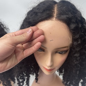 Meilleure qualité 100% perruques de cheveux bouclés birmans vietnamiens extensions de prix usine avec petits nœuds super brillants grand stock - Product Image 5
