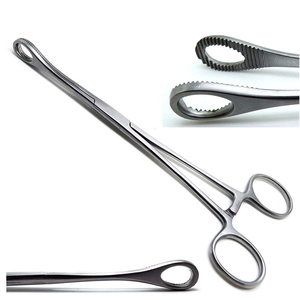 Fórceps de sujeción de esponja 10,5 Puntas rectas Fórceps de vendaje de esponja de excelente calidad Instrumentos quirúrgicos - Product Image 5
