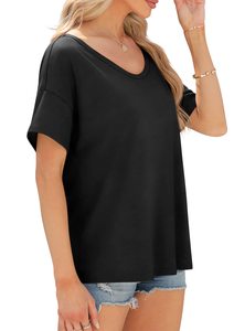 Camisetas negras de alta calidad y blusas lisas para mujer Ropa de talla grande - Product Image 5