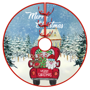 ผ้าคลุมฐานต้นคริสต์มาส ดีไซน์เลื่อมวิบวับ ผลิตจากโรงงาน ขนาดและวัสดุปรับแต่งได้ เป็นมิตรกับสิ่งแวดล้อม เหมาะสำหรับเทศกาลในร่ม - Product Image 6