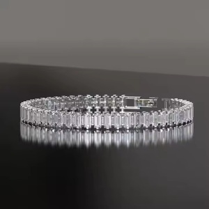 Bracelet de tennis Evergreen Bracelet de tennis d'approvisionnement en gros avec de vrais diamants pour unisexe disponible à un prix abordable - Product Image 1