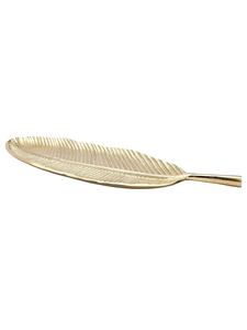 Luxury <b>Gold</b> Leaf Metal <b>Serving</b> <b>Tray</b> Tropical Banana Leaf Decorative Platter for Coffee Table Centerpiece, Modern Home Decor - Product Image 3