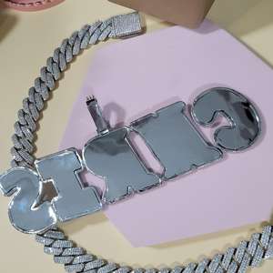 จี้เพชรสไตล์ฮิปฮอปสำหรับผู้ชาย10K 14K 18K ประดับเพชรแบบปรับแต่งได้ตามต้องการ - Product Image 2