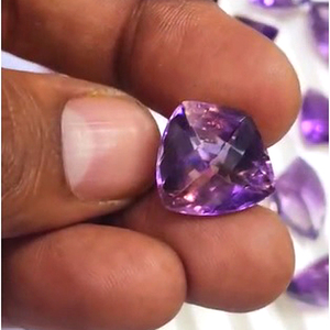 พลอยอเมทิสต์ธรรมชาติขนาด15มม. ถึง22มม. จำนวน79ชิ้นกำไลแฟนซี638ซม. ของ iroc พลอยคาเทล่าแบบหลวมตัด $154สำหรับทุกคน - Product Image 2