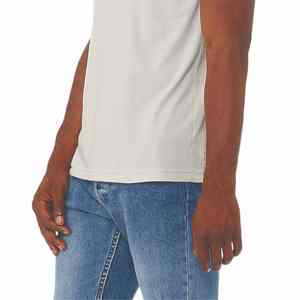 T-shirt col rond 100% coton 230gsm pour homme coupe décontractée style décontracté manches courtes uni unisexe été tissu tricoté - Product Image 2