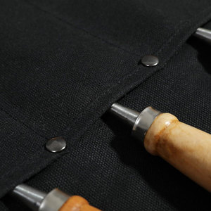 Bán buôn OEM/ODM Chất lượng cao Nhỏ Gọn màu đen sáp vải công cụ cuộn | 4 túi không thấm nước có thể gập lại nặng tổ chức cho - Product Image 2