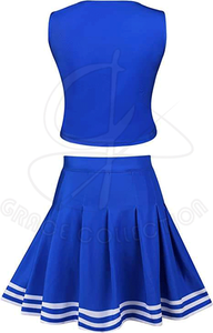 Nouveaux ensembles de fournisseurs en gros les plus vendus à la mode avec uniformes de pom-pom girl de taille personnalisée pour femmes - Product Image 2