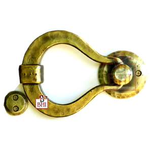 Aldaba de puerta de hierro forjado a mano diseño de gota de pera envejecida latón dormitorio baño Hotel sala de estar Villa uso granja - Product Image 4