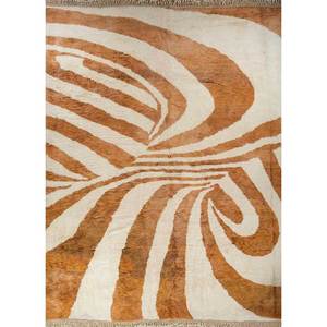 Alfombra de Lana Anudada a Mano Zuri Ivory Pae-4631 con Patrón Abstracto para Sala de Estar, Entrada, Dormitorio, Pasillo, Alfombra Rectangular Tipo Rompecabezas - Product Image 4