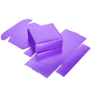 Caja de regalo de cartón de embalaje púrpura, caja de jabón, admite Impresión de logotipo de tamaño personalizado, accesorios de embalaje personalizados - Product Image 6
