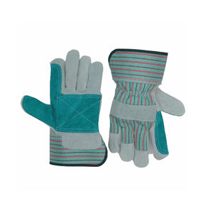 Gants de travail en cuir de vachette robustes VERITAS SPORTS pour hommes – Respirants, de protection, pour l'extérieur, unis, hiver, pour ouvriers du bâtiment et anti-épingle - Product Image 4