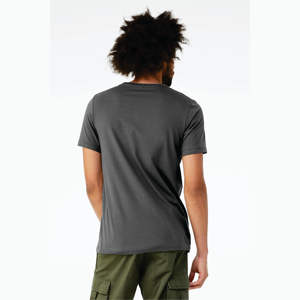 Airlume-Camiseta de manga corta CVC Unisex, Camiseta de algodón peinado y anillo, 52% de poliéster, 32, mezcla de asfalto sólido, 48% oz, 4,2 - Product Image 3