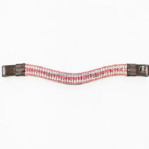 Diamantes de imitación con cristales rojos y transparentes de 5 filas de diseño personalizado, cadena Mega Bling, banda para cejas de caballo de cuero negro en tamaños de mazorca completa, el mejor precio - Product Image 5