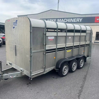 Remorque pour chevaux 16x7 PL de haute qualité, 7k GVWR, double essieu, galvanisée à chaud, avec système hydraulique robuste, livraison gratuite