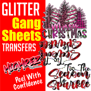 Feuilles de transfert DTF à paillettes haute résolution 22''x13'' – Feuilles de transfert et film de haute qualité pour usages décoratifs - Product Image 1