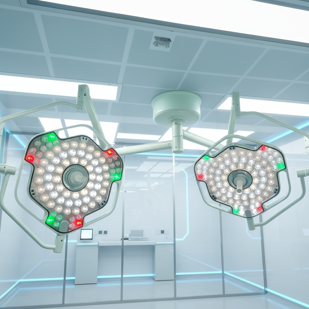 LED Surgical Shadowless Lamp Operation Lights Ceiling Mounted Operating Room Light LED Shadowless Lamp Surgical Operation Light
