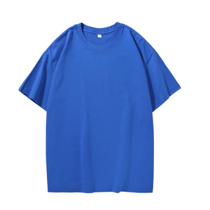 T-shirt en jersey à manches courtes pour homme, coupe ample, couleur unie, 180 grammes, logo imprimé personnalisé sur le devant, séchage rapide, écologique, haute qualité - Product Image 4