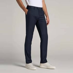 Pantalon de survêtement pour homme, style motard, jambe droite élastique, polaire léger, respirant, confortable, séchage rapide, style urbain, délavé - Product Image 1