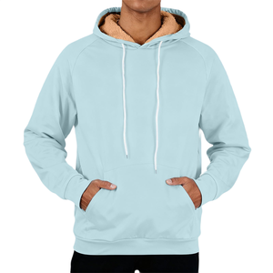 เสื้อฮู้ดดี้ผู้ชายผ้าคอตตอนผสมคุณภาพสูง ทรงเข้ารูป สไตล์ลำลอง มีกระเป๋า เสื้อฮู้ดดี้สตรีทแวร์แบบสวม - Product Image 3