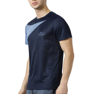 T-shirt personnalisé pour hommes coupe ajustée de haute qualité 100% coton léger surdimensionné tissu tricoté motif solide conception - Product Image 3