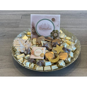 Table à manger au design unique plats de service décoratifs en fruits secs et chocolat bol à chocolat en argenterie de haute qualité - Product Image 5