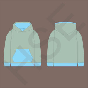 Sweat-shirt à capuche personnalisé, couleur noire, avec poche avant - Product Image 3