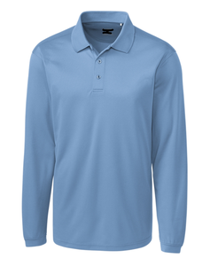 Polo pour homme à manches longues, logo personnalisé, plusieurs tailles et couleurs, piqué 50% coton/50% polyester, 220 GSM, en provenance du Bangladesh - Product Image 1