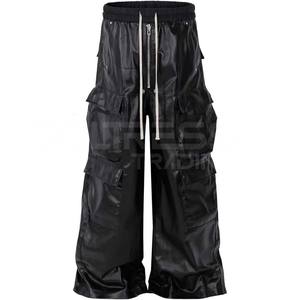 Pantalon droit pour homme cintré rayé taille moyenne meilleur cuir pur bas prix 2025 dernier design pantalon en cuir pur pour homme élégant - Product Image 1
