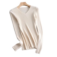 Logo personnalisé décontracté laine cachemire et soie court solide couleur tricot pull standard femmes produit pull pour femmes fabriqué en inde