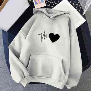 Date Automne Casual Streetwear Solide Tricot À Manches Longues Doux Confortable Femmes Hoodies - Product Image 1