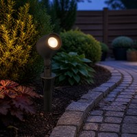 Projecteur LED à piquet pour aménagement paysager 3W, éclairage extérieur à tête orientable, étanche IP65, pour jardin