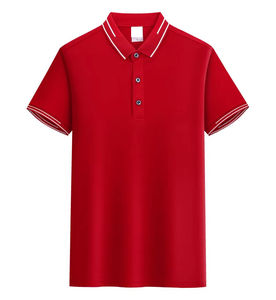 Maillots d'été pour hommes sur mesure pour polos à séchage rapide à manches courtes respirants rayés tricotés à boutons brodés Golf - Product Image 4