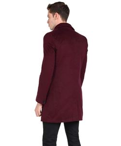 เสื้อโค้ทขนสัตว์สำหรับผู้ชาย แฟชั่นสตรีทแวร์ ทรงโอเวอร์โค้ท ไซส์ใหญ่ กระดุมสองแถว ราคาถูก - Product Image 5