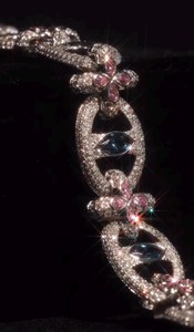 Pulsera de eslabones estilo hip hop con incrustaciones de moissanita multicolor en plata de ley 925, ideal para raperos, pulsera brillante. - Product Image 3