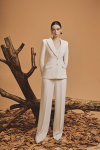 Chaqueta de traje a medida de lirio de colección de otoño encantadora de alta calidad para ropa de mujer estilo elegante hecho en Vietnam - Product Image 2