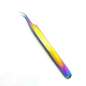 แหนบขนตาสแตนเลสสตีลน้ำหนักเบาพิมพ์ลายตาที่คมชัดทนทานใช้งานง่ายอุปกรณ์เสริมความงามเสน่ห์ของขนตา - Product Image 5