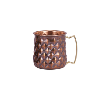 Vaso de acero inoxidable de cobre de Moscú, vaso sólido martillado de alta calidad, 16oz, gran oferta, nuevo - Product Image 1