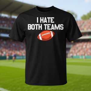 T-Shirt per Tifosi di Calcio 'Odio Entrambi le Squadre' - Un Prodotto Promozionale Divertente e Unico - Product Image 3
