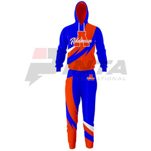 Vente en gros Nouvel Arrivage Ensembles d'échauffement pour le sport personnalisés Survêtements d'échauffement de couleur unie à sublimation pour hommes - Product Image 2