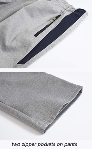 ชุดวอร์มสองชิ้นสำหรับผู้ชายชุดวิ่งจ๊อกกิ้งแนวสตรีทสวมใส่ฤดูใบไม้ร่วงชุดวอร์มเล่นกีฬา - Product Image 6