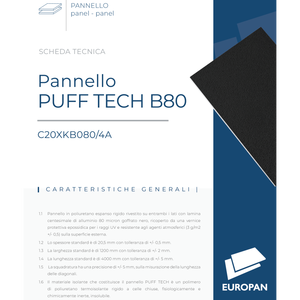 Paneles Sándwich de Espuma de Poliuretano Rígida Aislante Térmico Negra de 1.2x1m, 2 Paneles para Conductos de Aire, Plenum, Producto de Construcción - Product Image 2