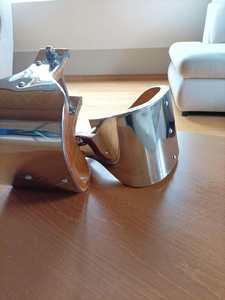 Par de estribos cubiertos de acero inoxidable de madera de primera calidad con servicio personalizado disponible en la India - Product Image 6