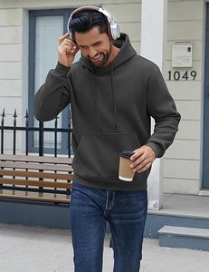 Sudadera con capucha de lana de algodón para hombre, sudadera informal de manga larga con capucha, sudadera con cordón de moda hecha en Bangladesh - Product Image 4